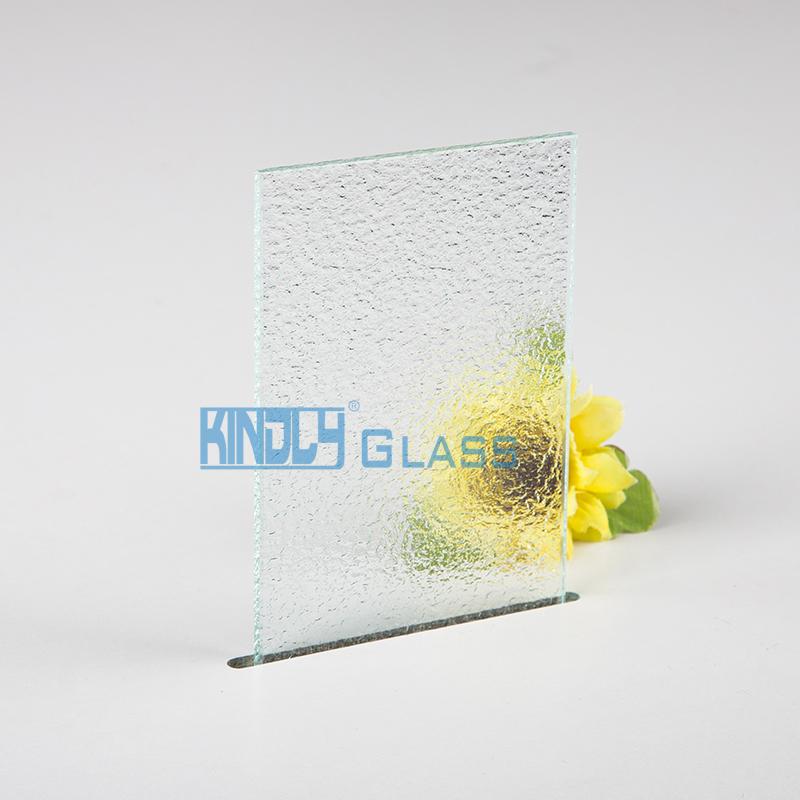 Clear Granite Patterned Glass